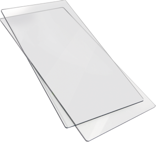 Acrylplatten Cutting Pad "XL" 15,5 x 33,7 cm transparen