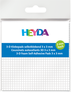 3D Adhesive Pads, white, 961 piece(s)