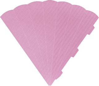 School Cone Cut-Outs, L: 41 cm, 300 gsm, rose