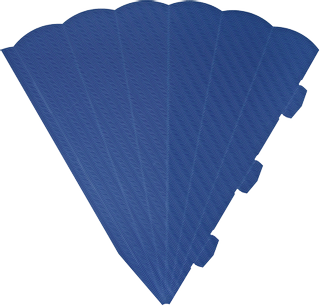 Schultüten-Zuschnitt 41 cm bla