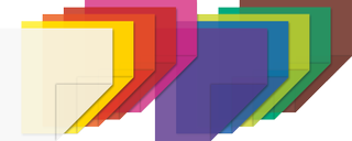 Origami Paper transparent 20 x 20 cm white, lemon yellow, orange, medium red, pink, lilac, mediu