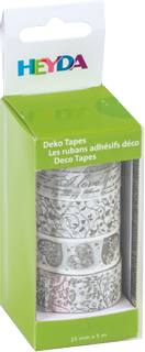 Deco Tapes "Hearts" each roll 5 m x 15 m