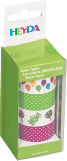 Deco Tapes Party “Balloons multi-colour”, variegated