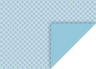 Motifed Card "Checks & Dots" 50 x 70 cm blu