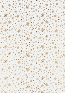 Faltblätter-Set „Sterne“ transparent | A4, 90 g/m², gold