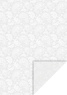 Transparentpapier „Paisley“, A4, 115 g/m², weiß