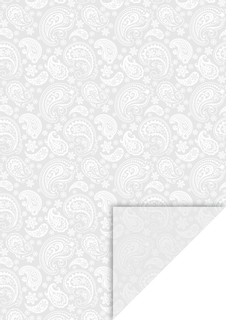 Transparentpapier „Paisley“, A4, 115 g/m², weiß