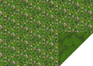 Motivkarton „Dschungel“, 50 × 70 cm, 300 g/m², bunt