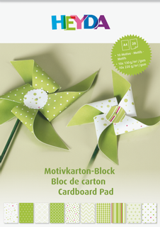 Bloc de carton créatif, A4, 20 feuille(s), vert