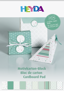 Motivkarton-Block, A4, 20 Blatt, mint