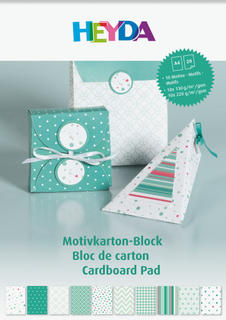 Motivkarton-Block, A4, 20 Blatt, mint