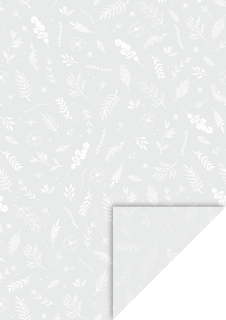 Transparentpapier „Blätter“, A4, 115 g/m², weiß