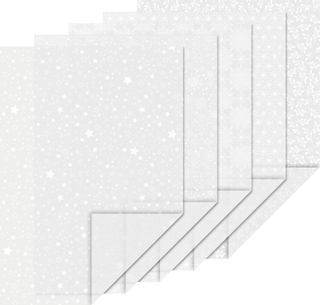 Transparentpapier-Set Weihnachten „Sterne“, A4, 10 Blatt, 115 g/m², weiß
