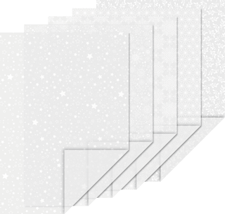 Set de papier transparent Noël « Étoiles », A4, 10 feuille(s), 115 g/m², blanc