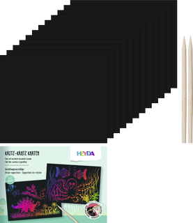 Set of Scritch-Scratch Cards, W/H: 185 mm × 157 mm, rainbow
