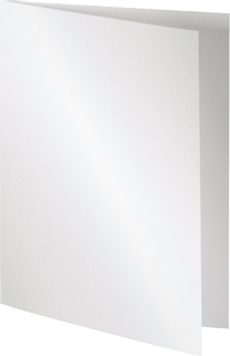 Doppelkarte, A5, B/H: 148 mm × 210 mm, 300 g/m², weiß metallic