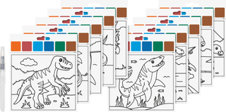 Set coloriage « Dinosaure », l/h: 150 mm × 180 mm