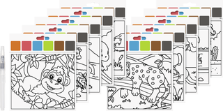 Colouring Set “Zoo Animals”, W/H: 150 mm × 180 mm