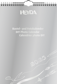 Craft and Photo Calendar '25 annual | A4, silver-coloured