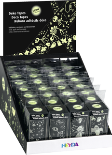 Display Deko Tapes Glow in the dark | nachtleucht-gelb/schwarz