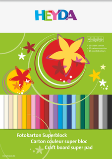 Fotokarton-Superblock 24 x 34 cm 25 Farbe