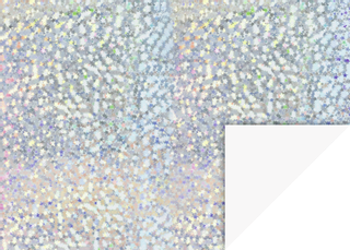 Holografie-Karton „Sterne“, 50 × 70 cm, 160 g/m², silberfarben