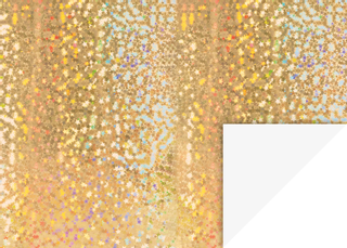 Holographic Card “Stars”, 50 × 70 cm, 160 gsm, gold-coloured