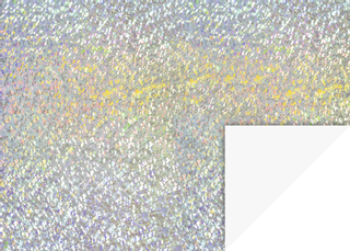 Holografie-Karton "Prisma" 49,5 x 70 cm silberfarbe