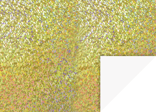 Holografie-Karton "Prisma" 49,5 x 70 cm goldfarbe