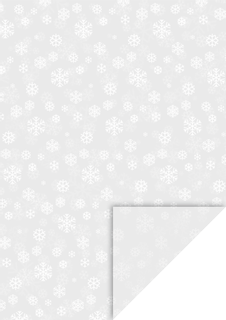 Transparent Paper "Snow Crystals" A4 (21 x 31 cm incl. coding strip