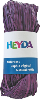 Raphia naturel, violet, 50 g