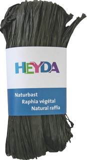 Raphia naturel, noir, 50 g