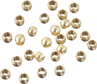 Perles à écraser | Ø 2 mm, or, 30 pièce(s)