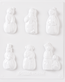 Casting Mould “Snowmen”, 75-85 mm, white