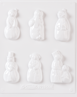 Casting Mould “Snowmen”, 75-85 mm, white