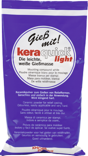 Gießmasse keraquick "light" wei