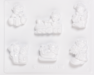 Casting Mould “Merry Christmas”, 50-70 mm, white
