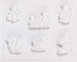 Casting Mould “Merry Christmas”, 50-70 mm, white