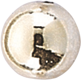 Imitation Pearls “Round bead” | Ø 6 mm, gold-coloured, 35 piece(s)