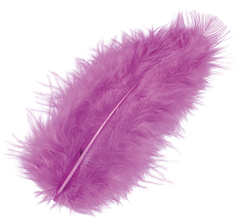 Marabou Feathers | 100 mm, violet, 15 piece(s)