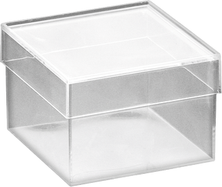 Acrylic Box | square, 75×75×50 mm, transparent