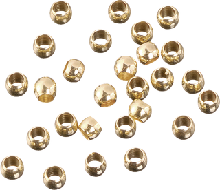 Crimp Beads, gold-coloured, 30 piece(s)
