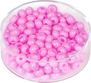 Bohemian Rocailles Beads, pale pink, 17 g