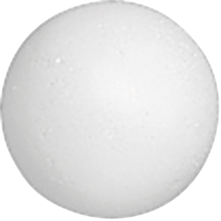 Set de boules en polystyrène, blanc, 6 pièce(s)