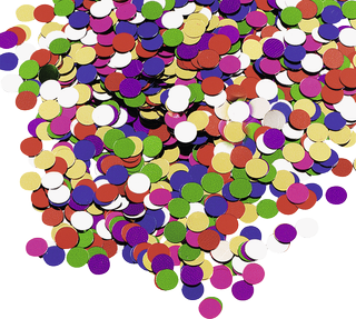 Flitter decoration "Dot mix" approx. 0.5 - 1 cm various colour