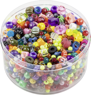 Bead Mix | 7 - 9 mm, multi-coloured, 170 g