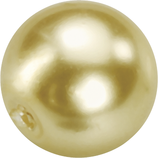 Glaswachsperlen Ø 4 mm goldfarbe