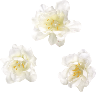 Dekostreu Blumen "Blüten" Ø 2,5 cm wei