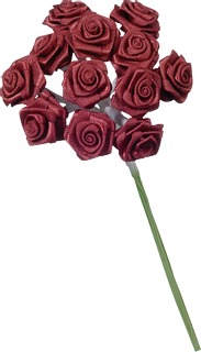 Satin Rose, dark red