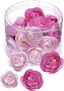 Dekostreu Blumen „Ranunkeln“, 25 - 30 mm, rosa, 20 Stück